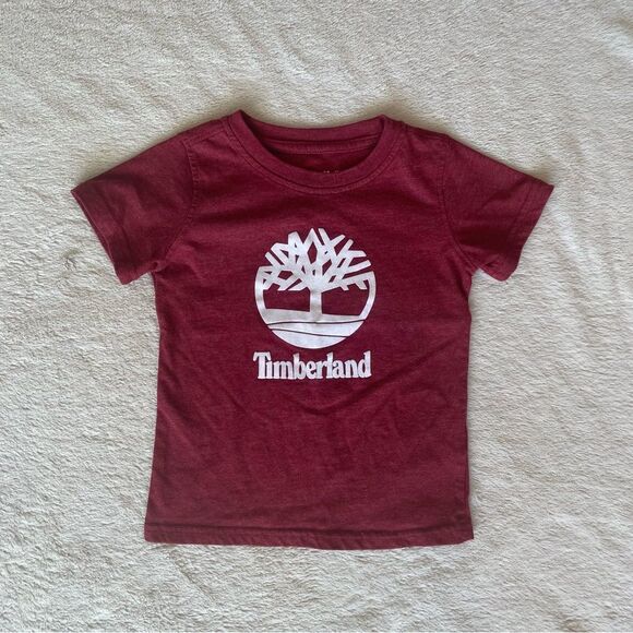 Timberland red short sleeve Tee Shirt size 24 months - Picture 2 of 6